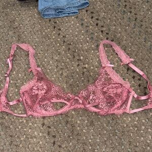 For Love & Lemons Rose Lace Underwire Bra